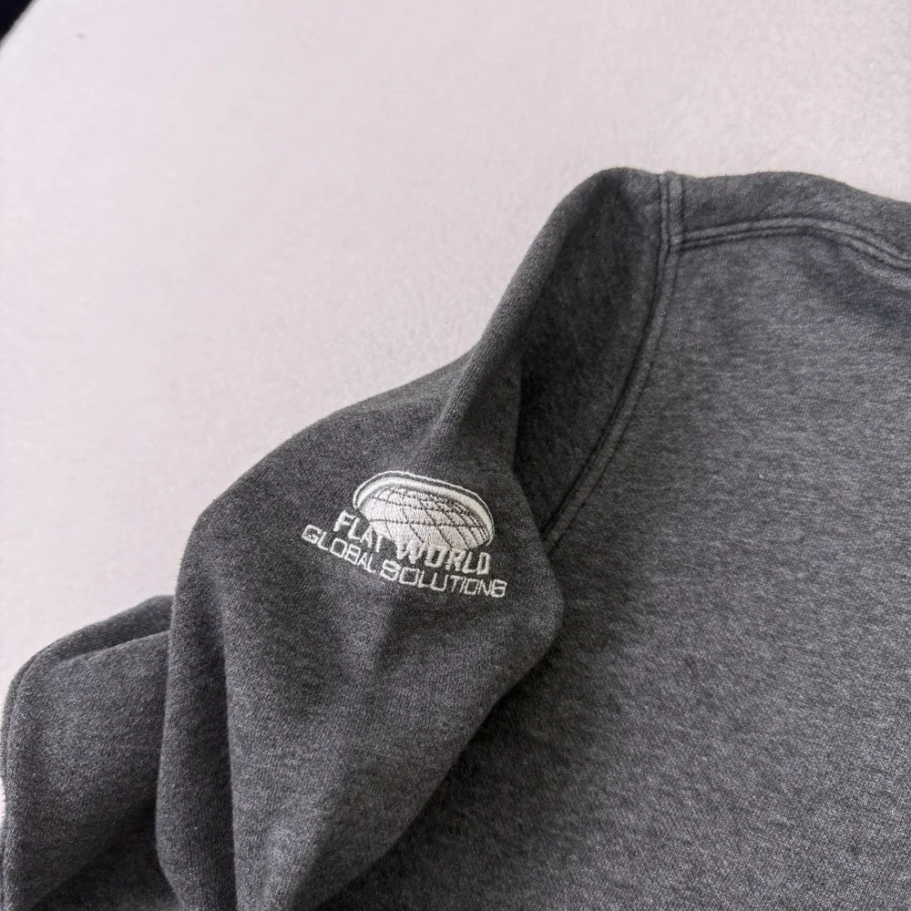 The North Face Gray Pullover Hoodie Men's L A7V9B Flat World Solutions‎
